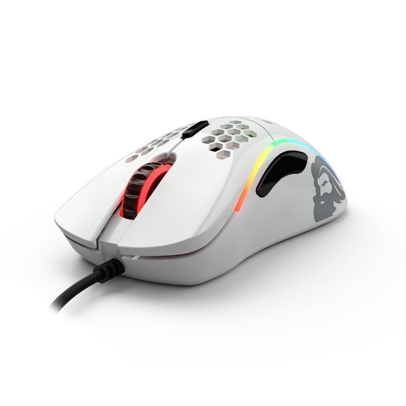 Glorious Model D Gaming Wired Mouse - RGB - Glossy White