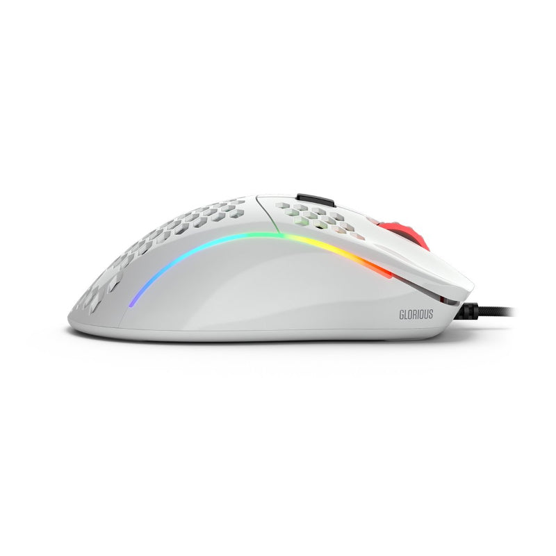 Glorious Model D Gaming Wired Mouse - RGB - Glossy White