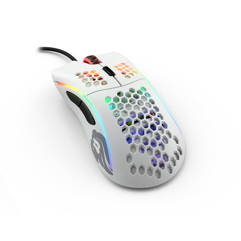 Glorious Model D Gaming Wired Mouse - RGB - Glossy White