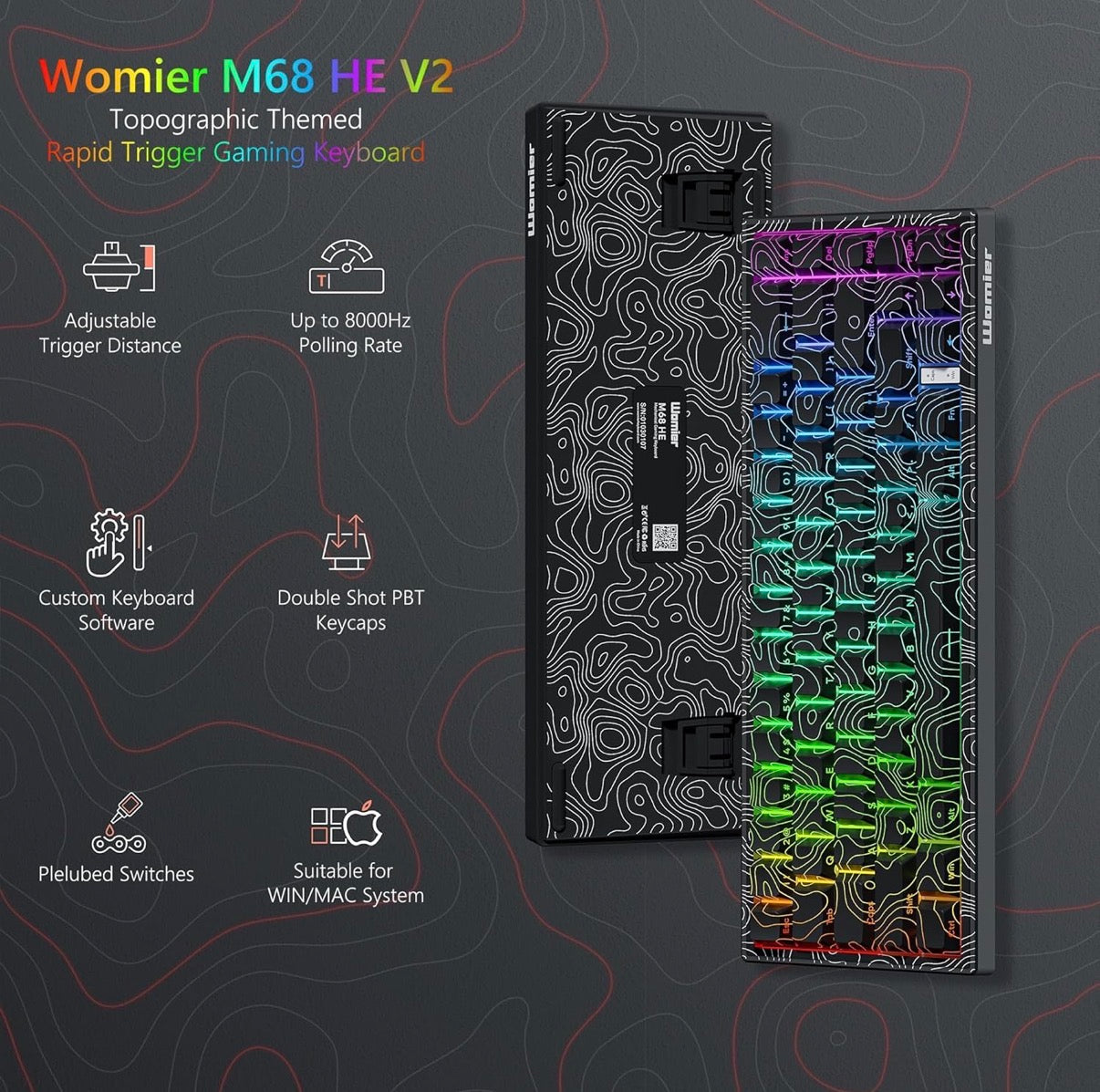 Womier M68 Hall Effect Magnetic Switch