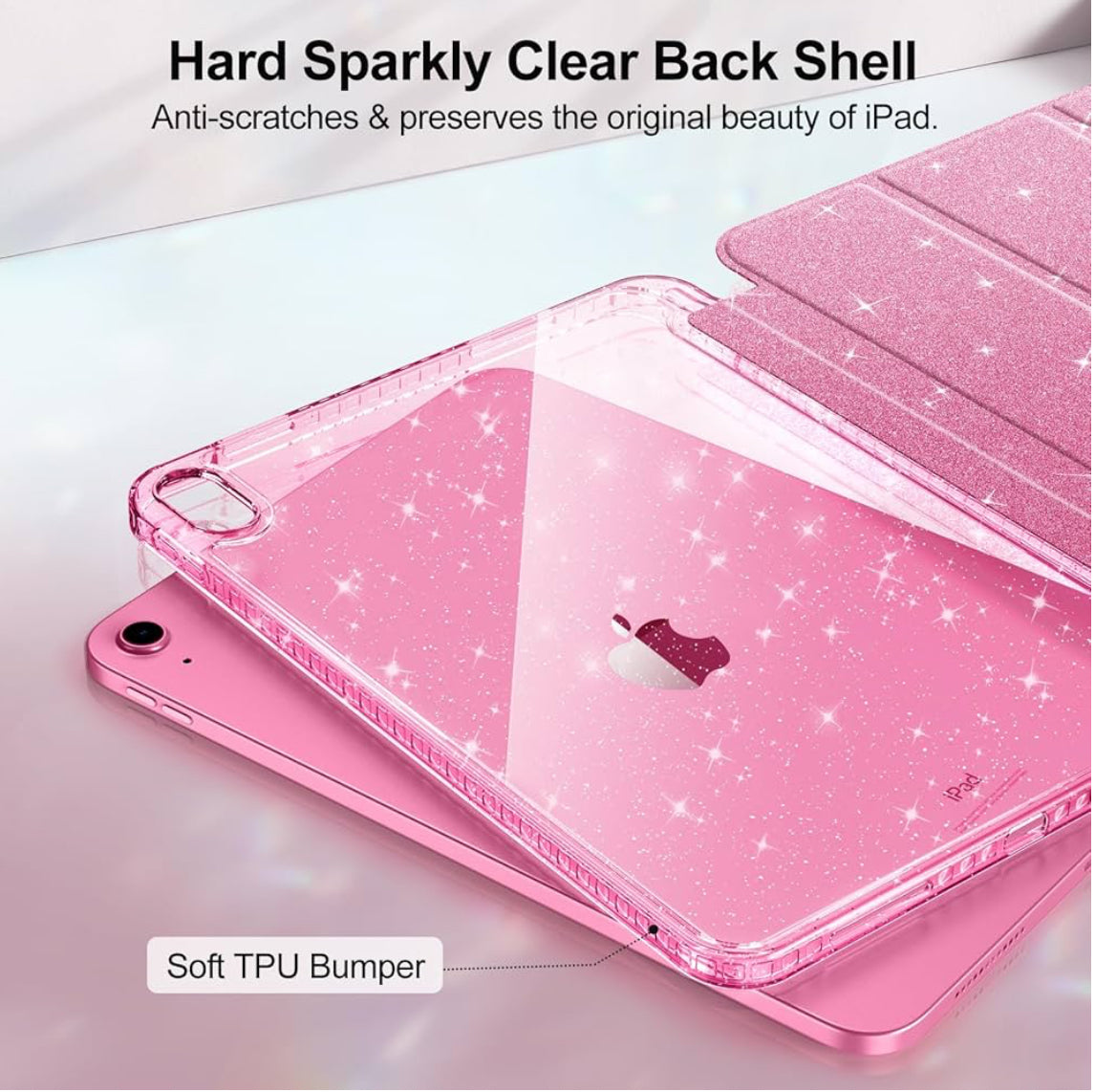 Glitter Pink Case for iPad 10/11