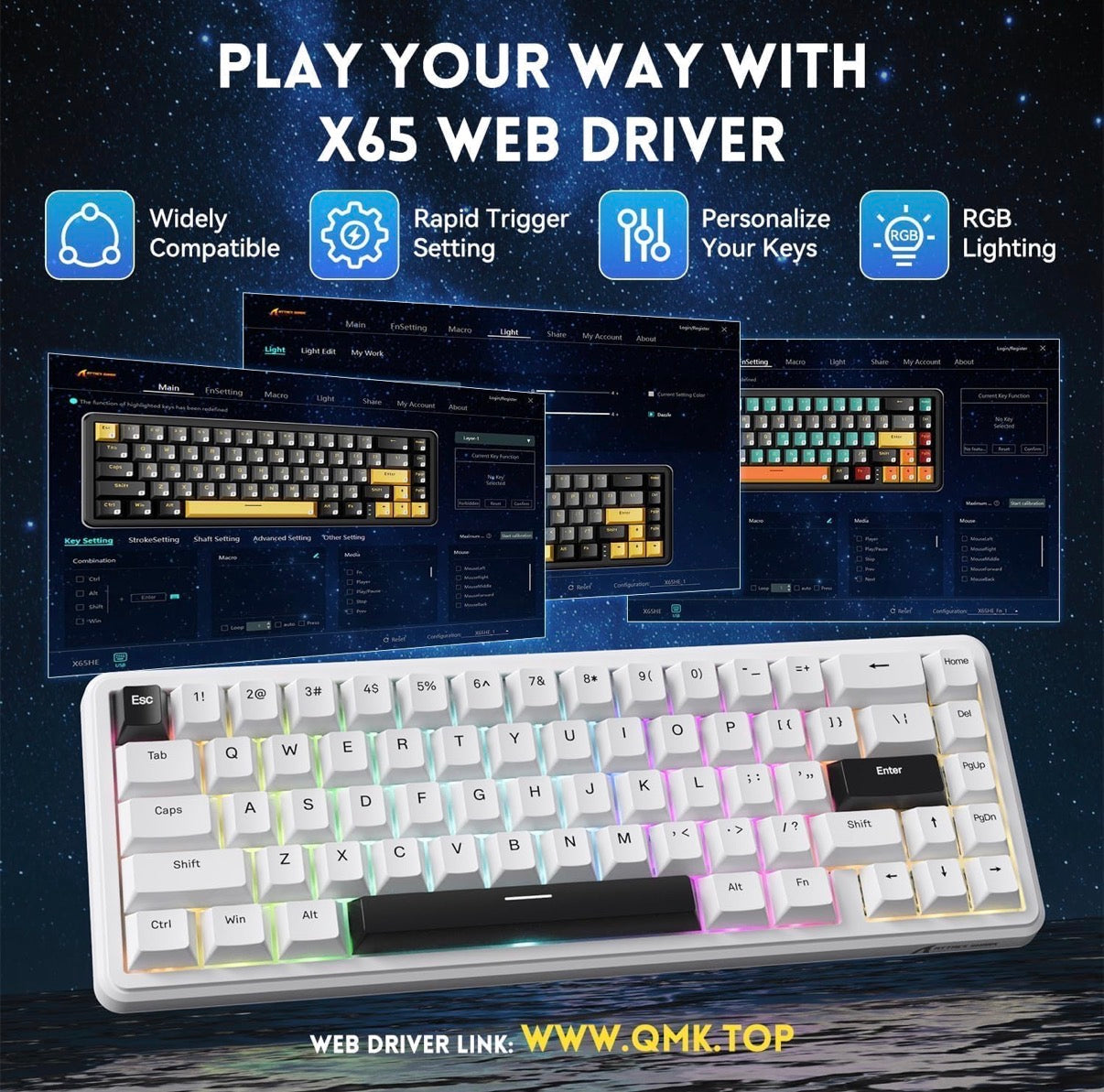 Attack Shark X65 HE Magnetic Switch Keyboard