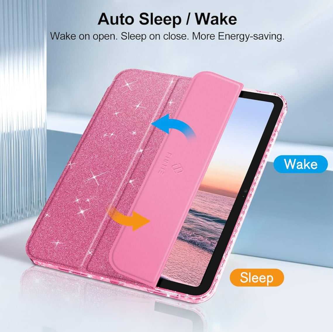 Glitter Pink Case for iPad 10/11