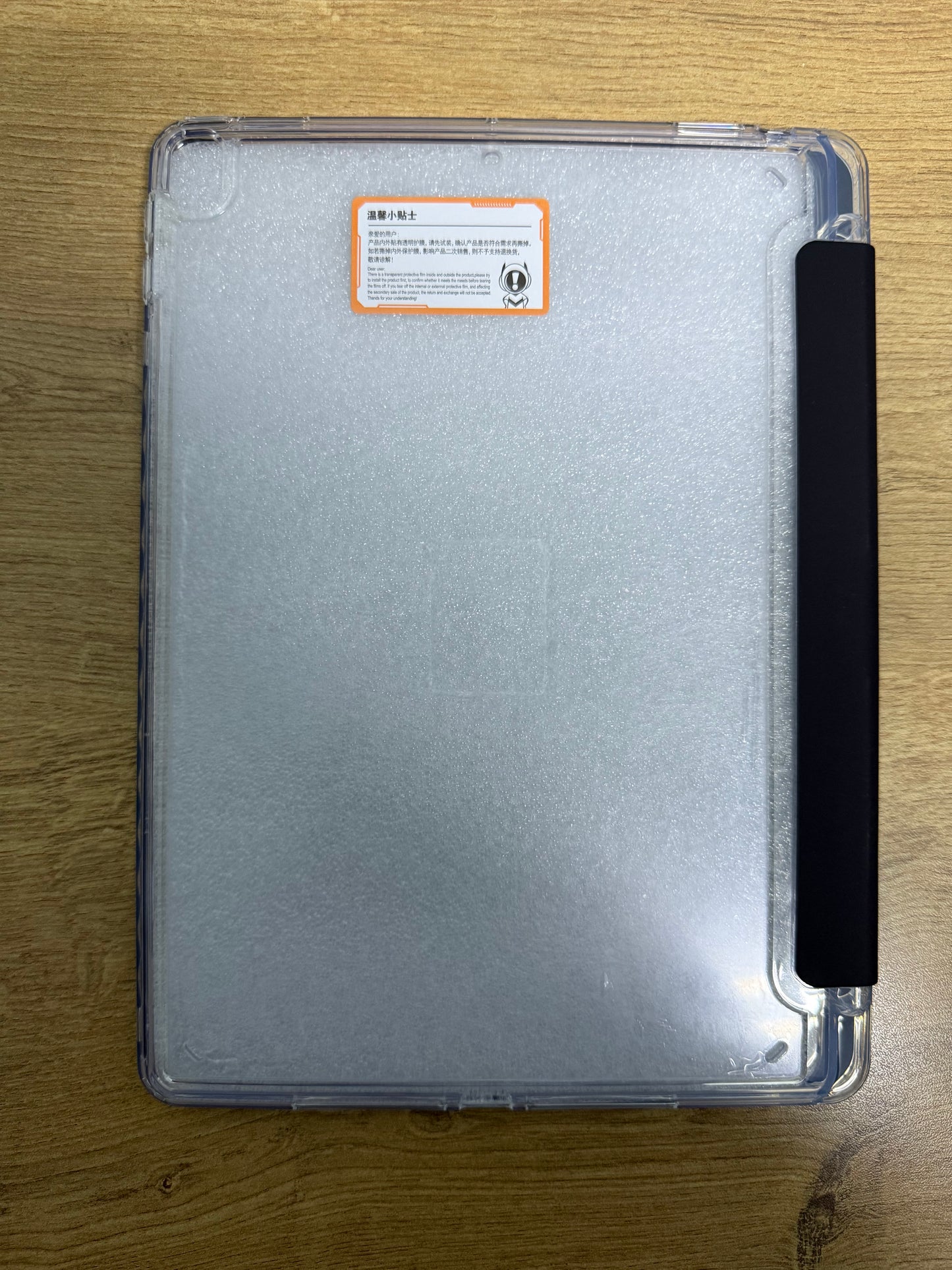 Triangle Case - Black with Transparent Back - iPad 7/8/9 10.2”