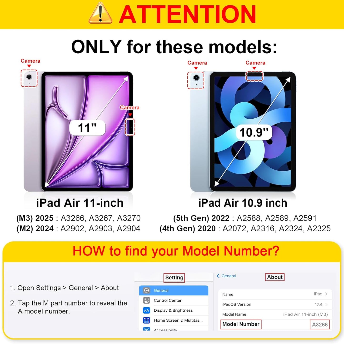 Notebook Case for iPad Air 4/5/6/7 - كفر الدفتر