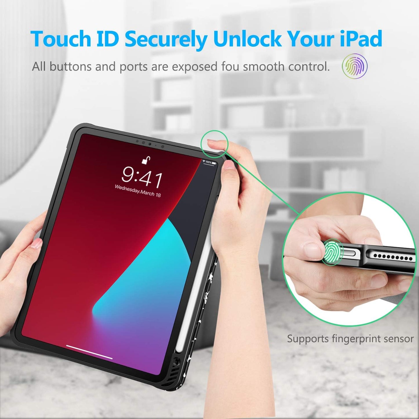 Notebook Case for iPad Air 4/5/6/7 - كفر الدفتر