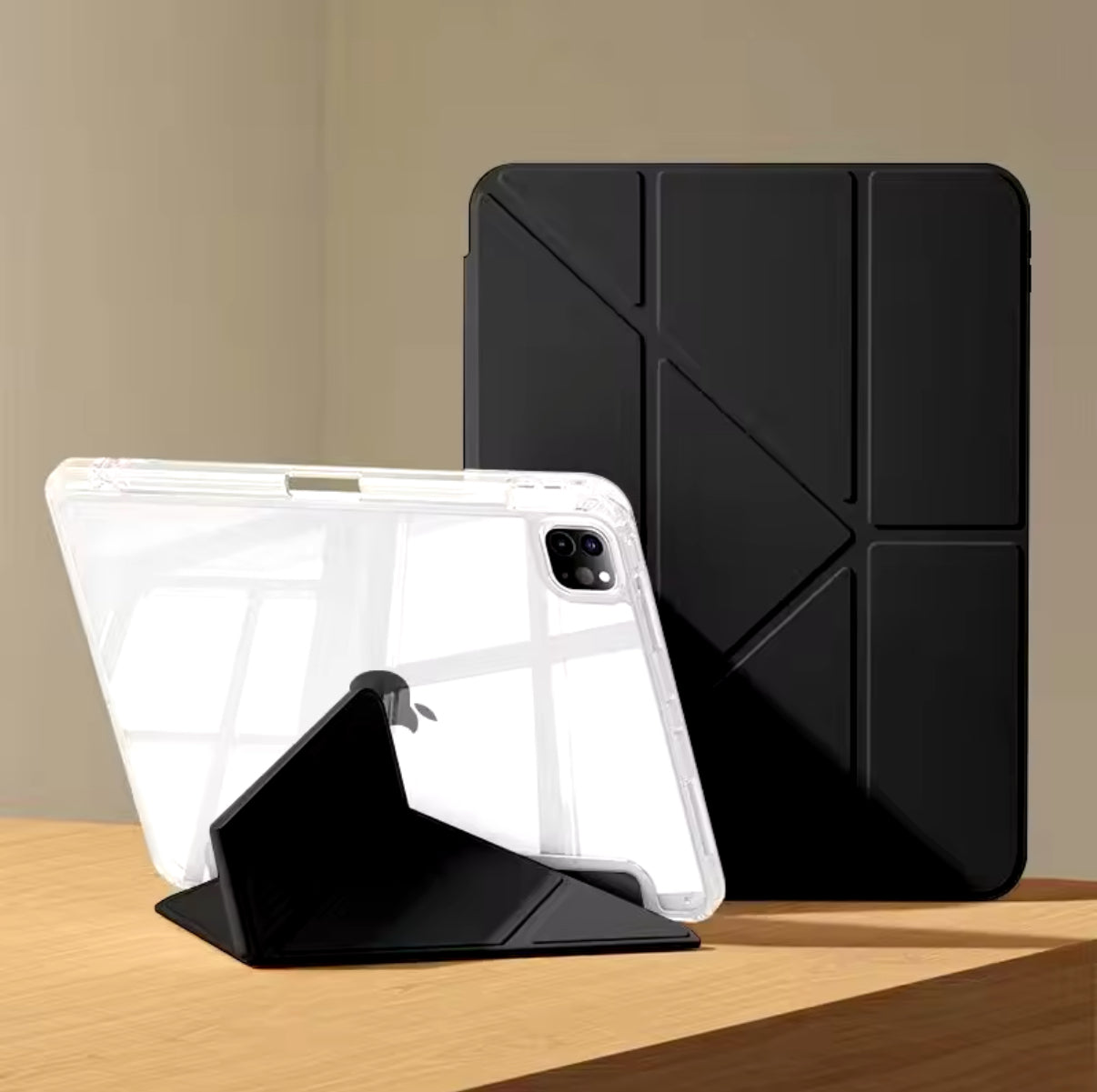Triangle Case - Black with Transparent Back - iPad 7/8/9 10.2”