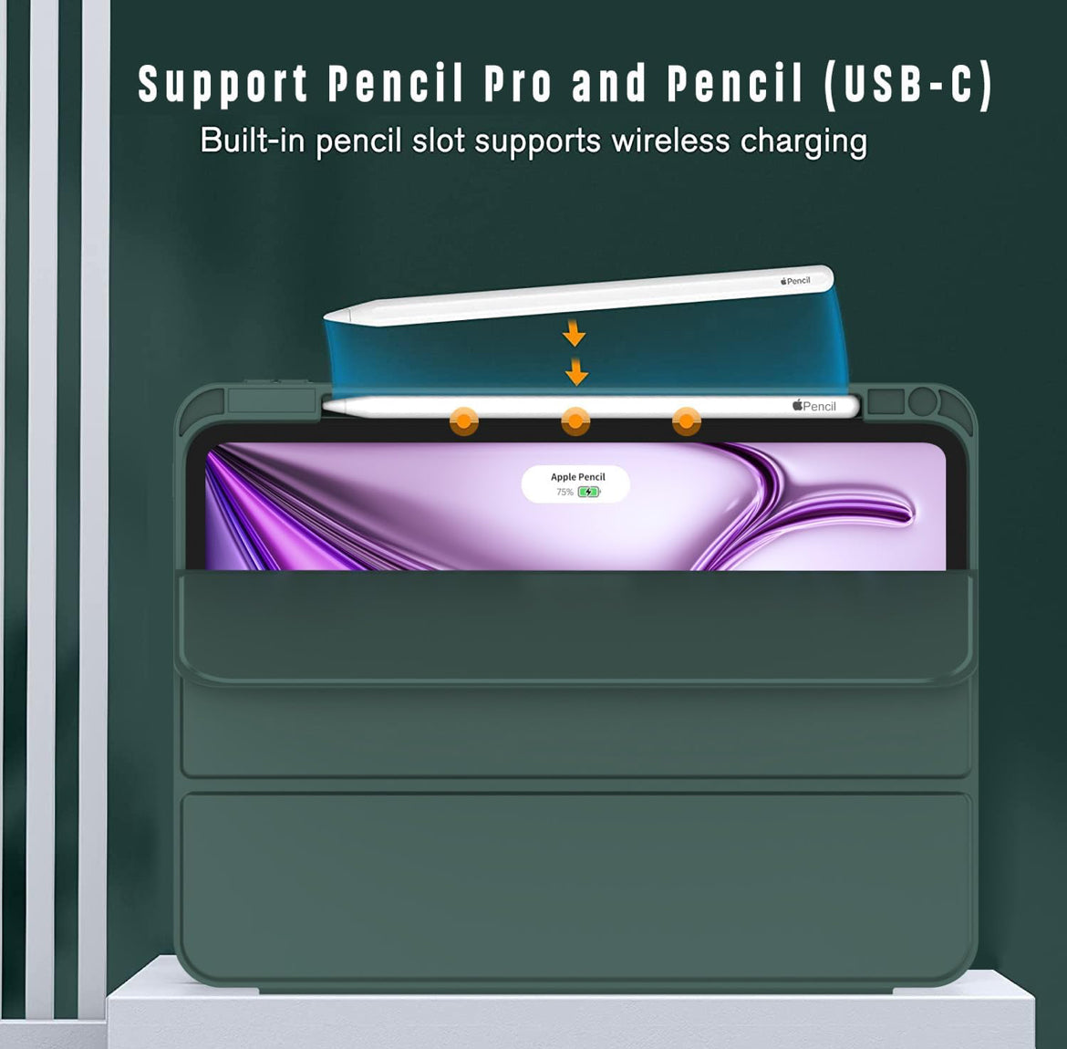 Pro 12.9 Green Smart Case - كفر خفيف - Lightweight