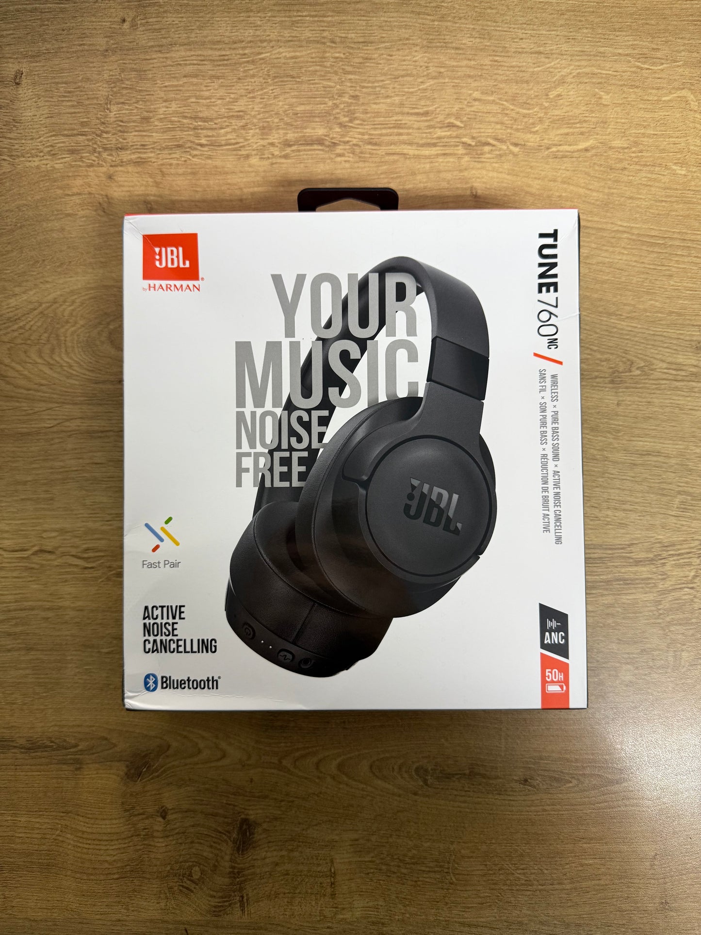 JBL Tune 760NC - Black - علبة متضررة - وكيل رسمي