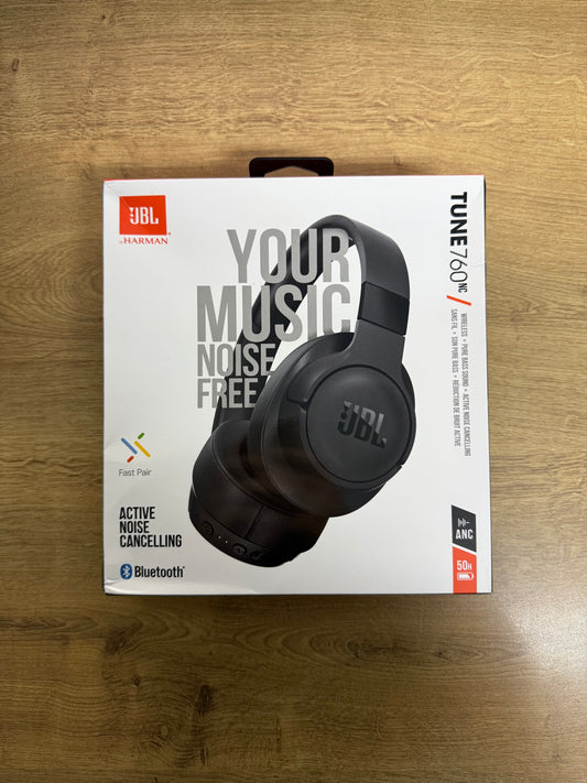 JBL Tune 760NC - Black - علبة متضررة - وكيل رسمي