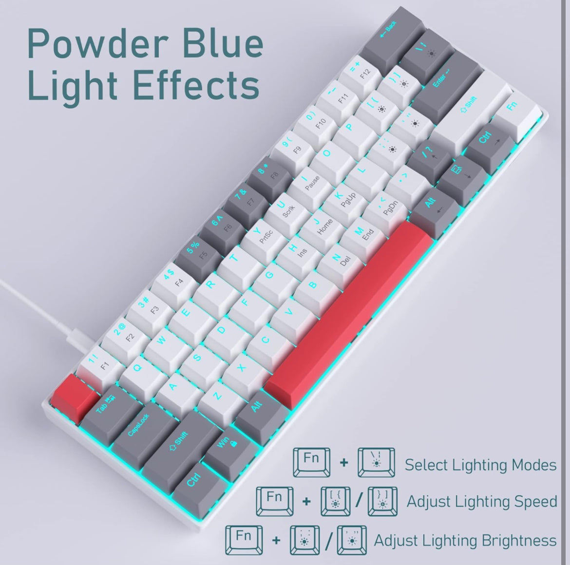 Linear Red Switch Mechanical Keyboard - Hot Swappable