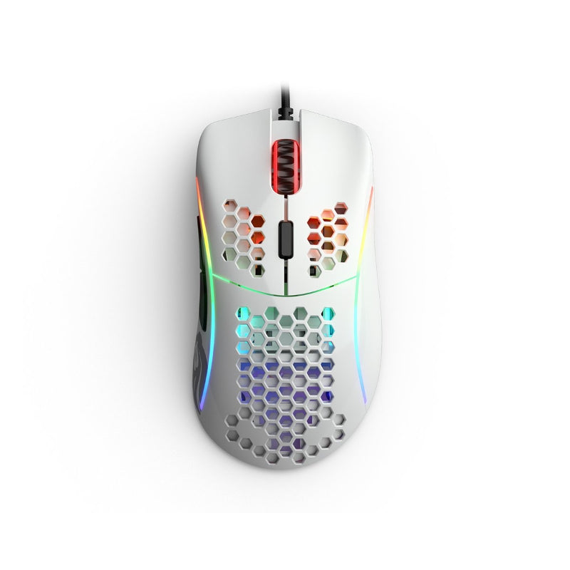 Glorious Model D Gaming Wired Mouse - RGB - Glossy White