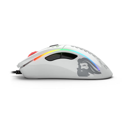 Glorious Model D Gaming Wired Mouse - RGB - Glossy White