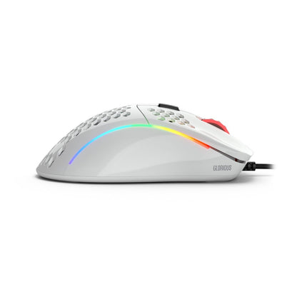 Glorious Model D Gaming Wired Mouse - RGB - Glossy White