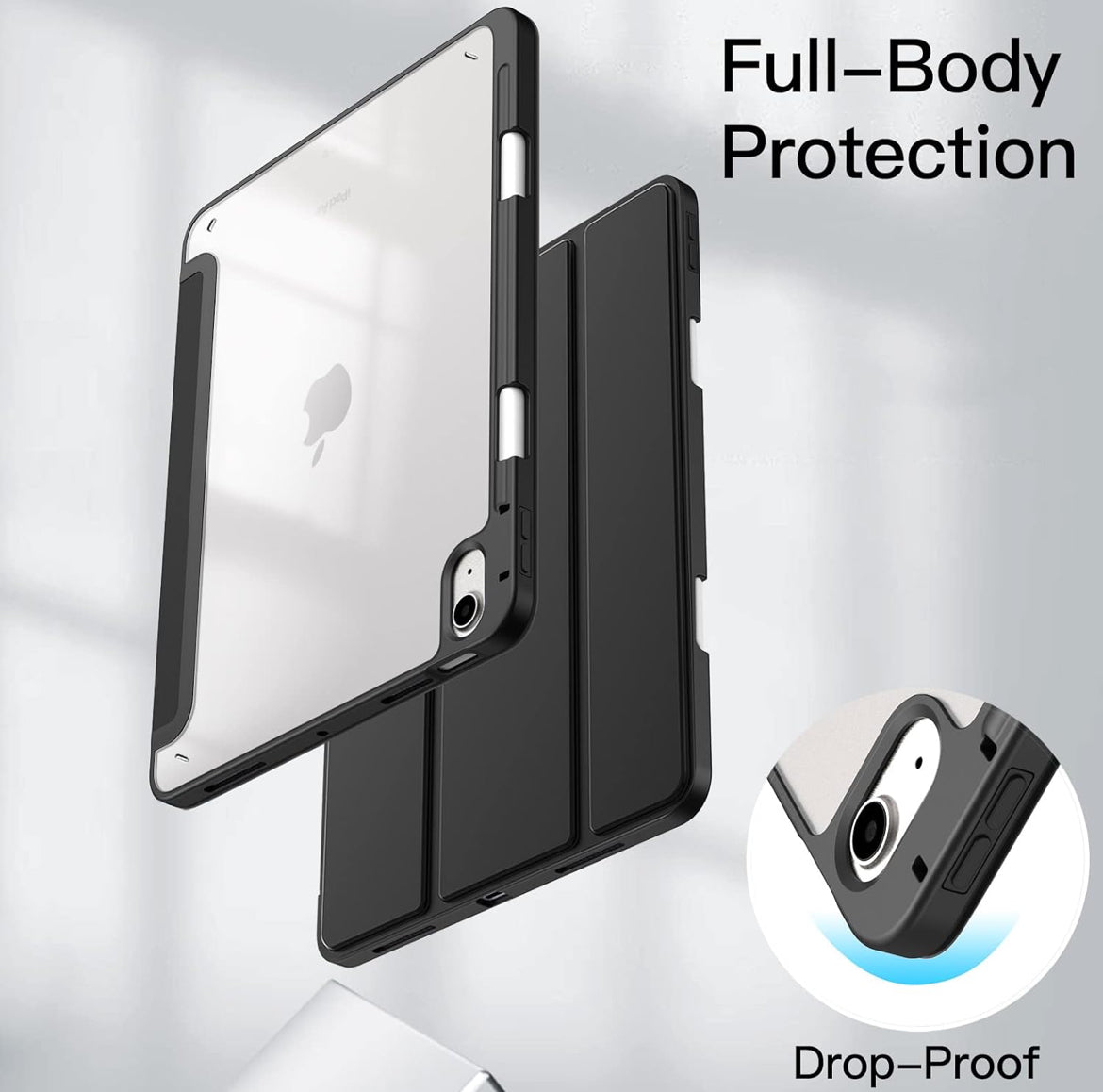 Smart Case - iPad Air 4/5 - Black with transparent back