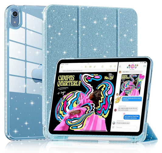 Glitter Blue iPad Case - iPad 10/11