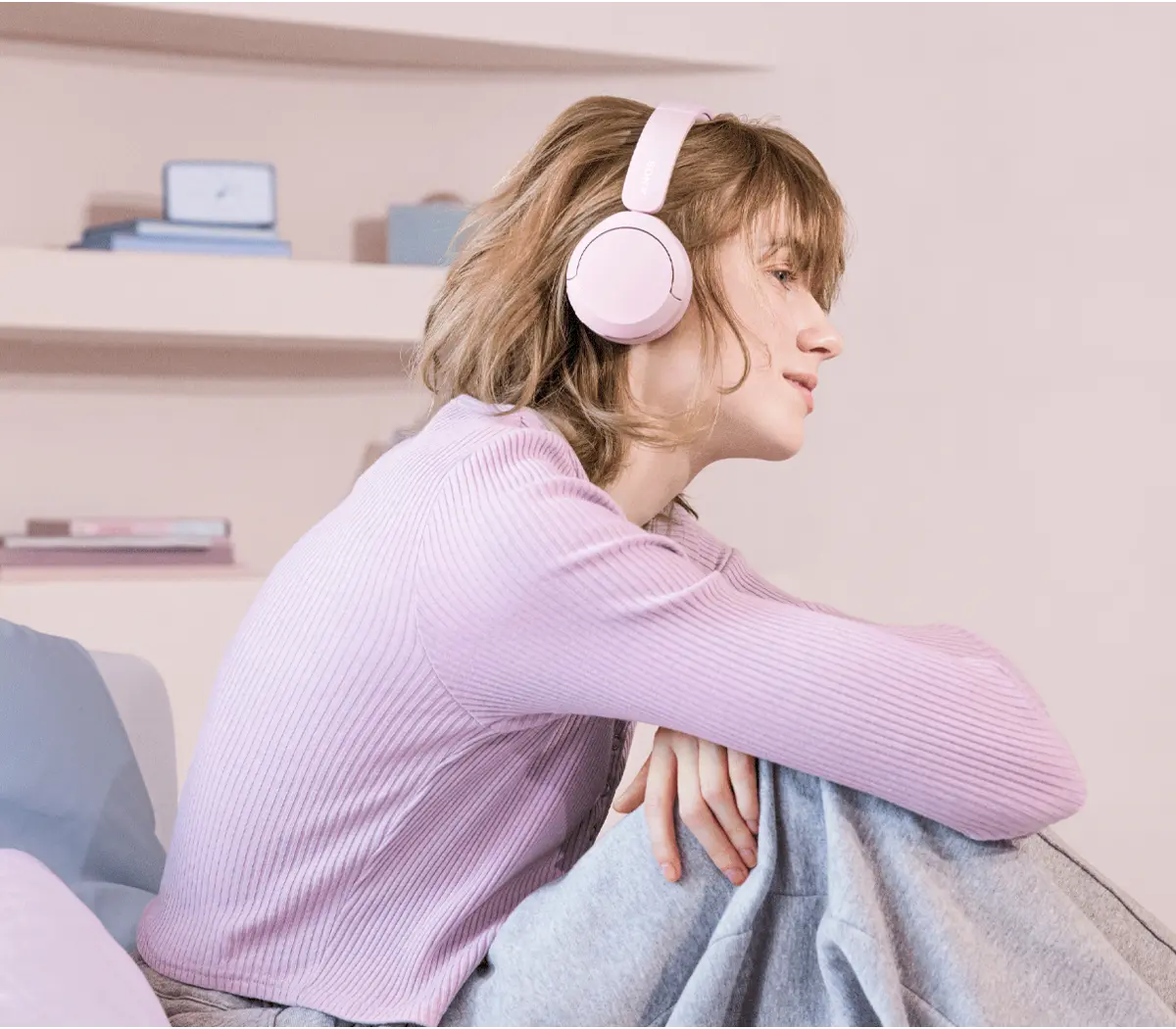 Sony WH-CH520 Headphones - Pink