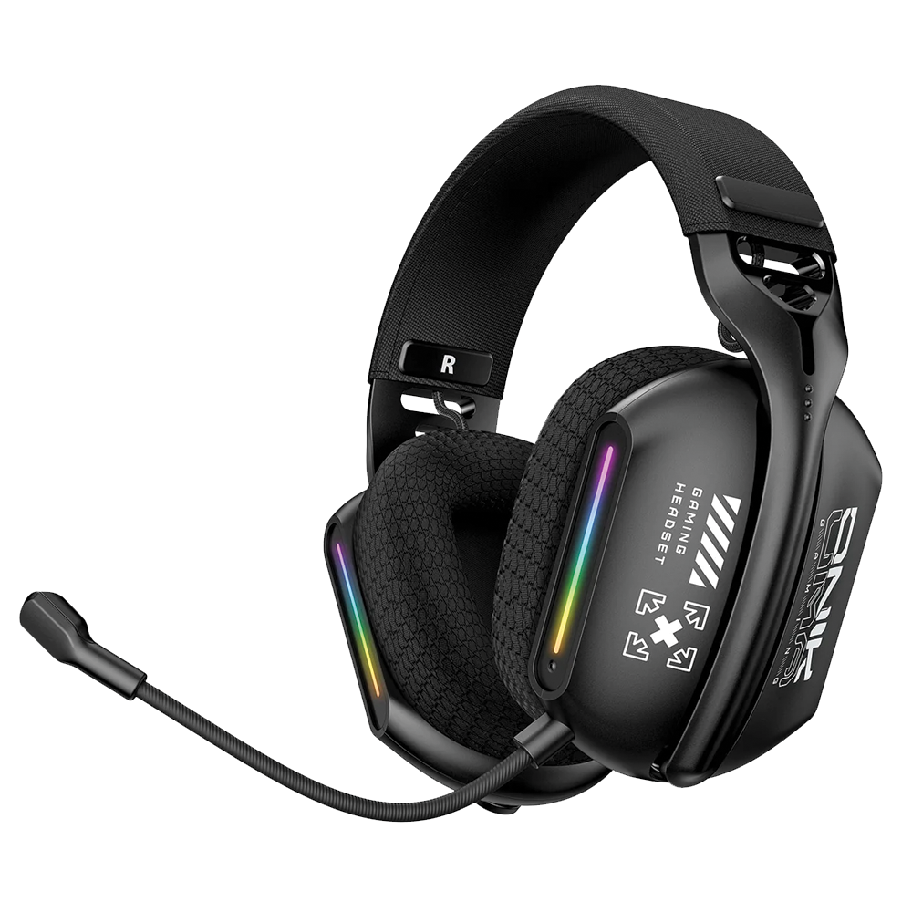 Onikuma GT808 Gaming Headset - Tri Mode - Wired - Wireless - Bluetooth