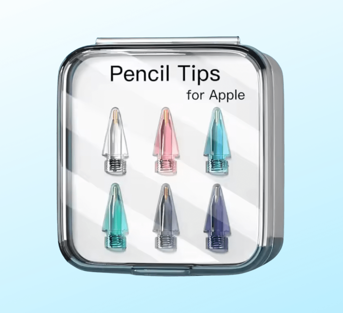 6 Clear Colored Tips for Apple Pencil - iPady Palestine