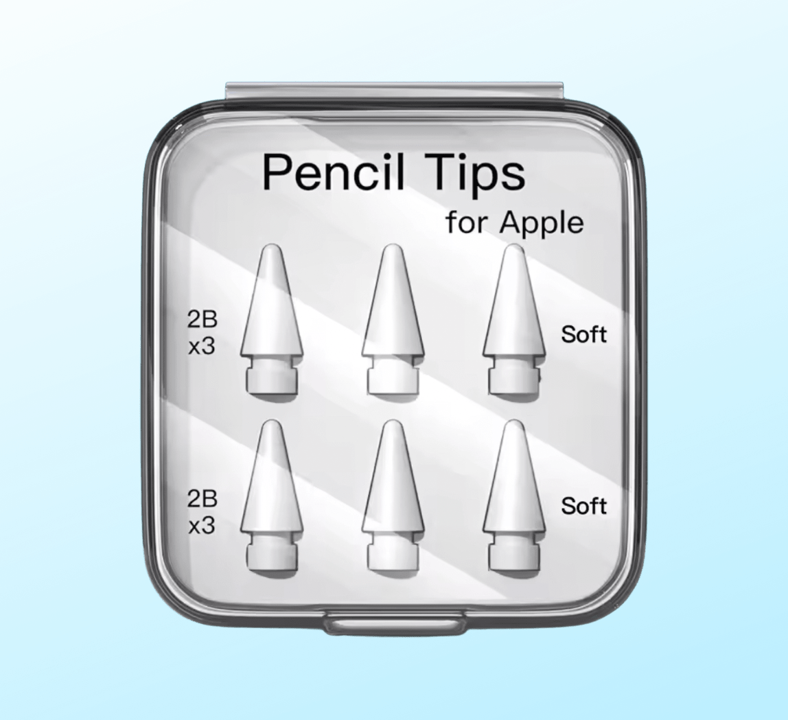 6 Tips for Apple Pencil - 6x Soft (2B) - iPady Palestine