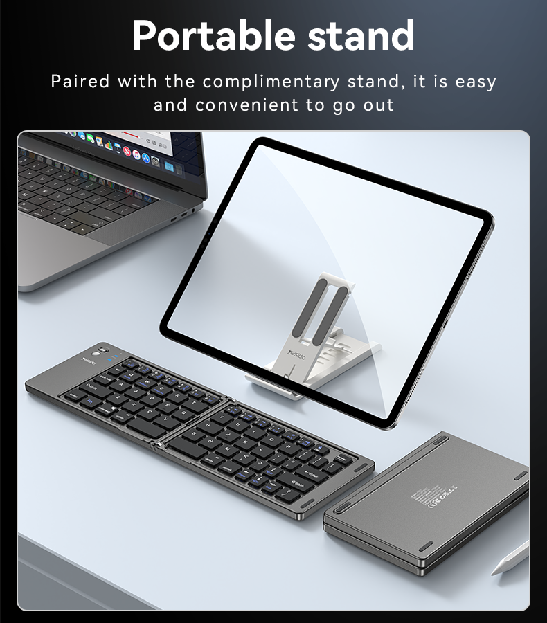 Yesido Foldable Keyboard - كيبورد بلوتوث قابل للطي