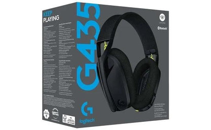 Logitech G435 Lightspeed Wireless Headphones - Black - وكيل رسمي