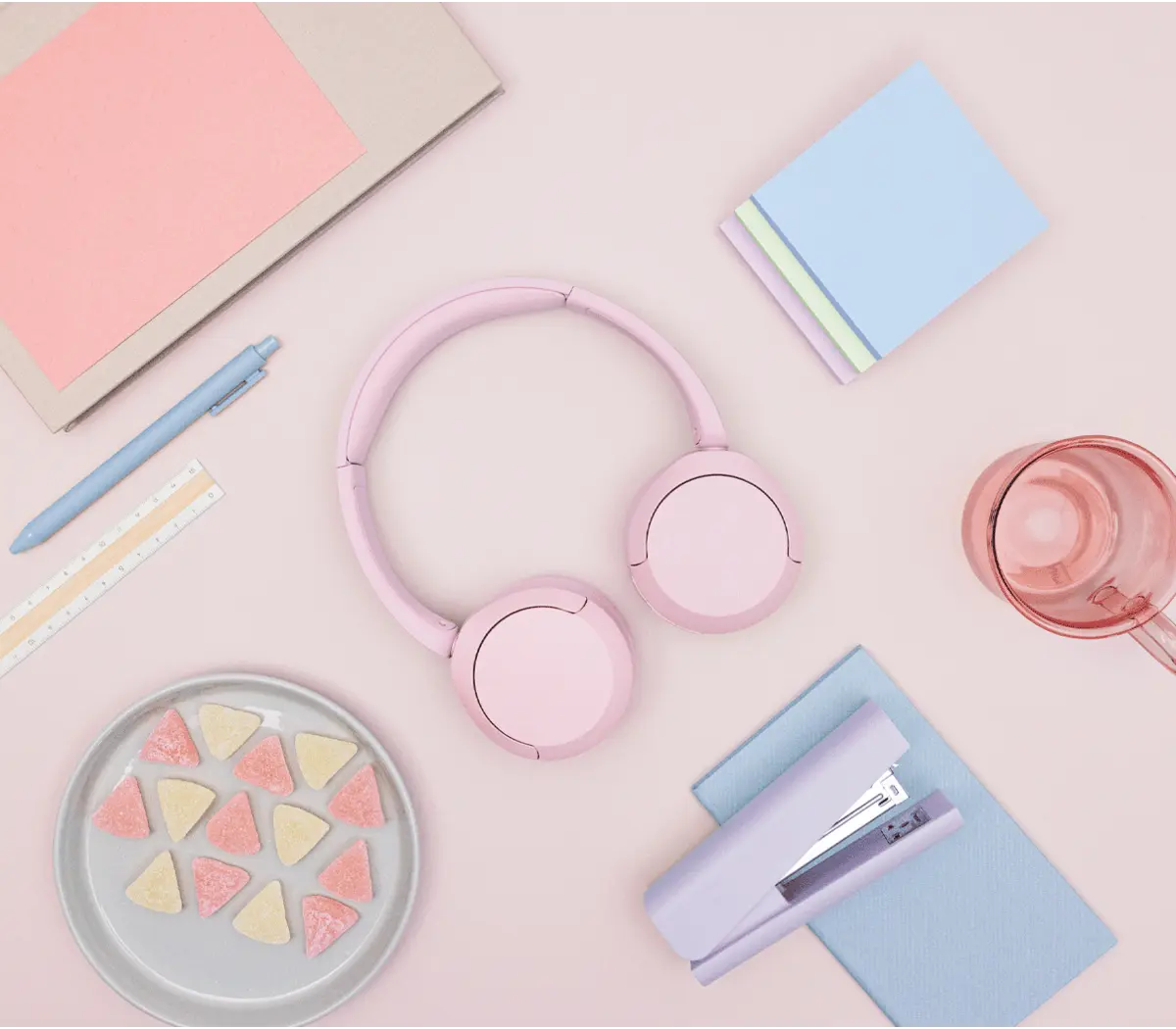 Sony WH-CH520 Headphones - Pink