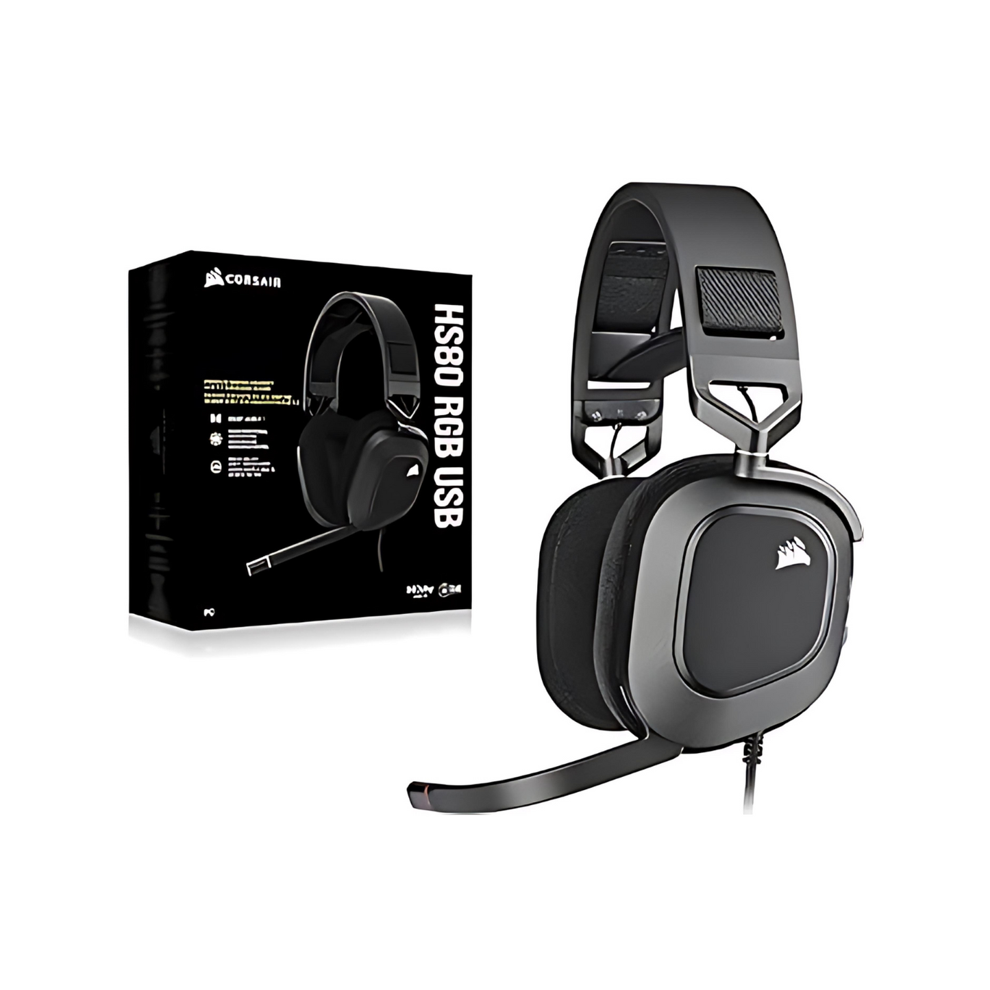 Corsair HS80 USB RGB Headset - Original - 1 Year Warranty