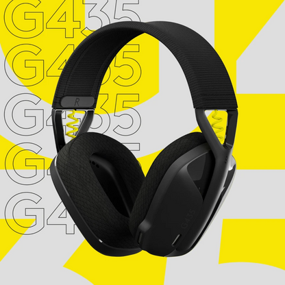 Logitech G435 Lightspeed Wireless Headphones - Black - وكيل رسمي