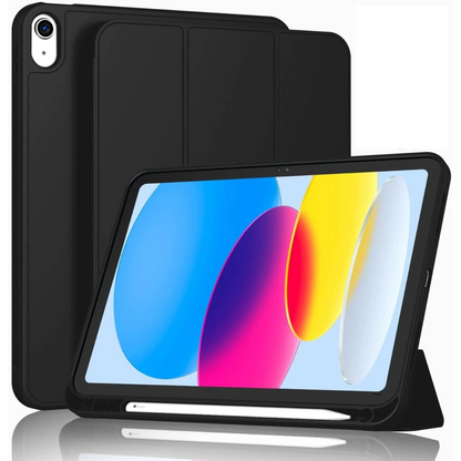 Classic Black PU Leather Cover for iPad Air 4/5/6/7/8 10.9/11”