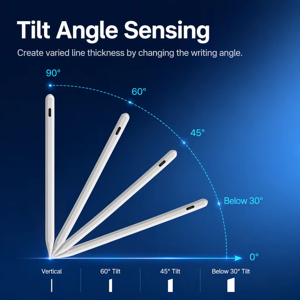 Wireless & USB-C Charging Pencil for iPad - Palm Rejection