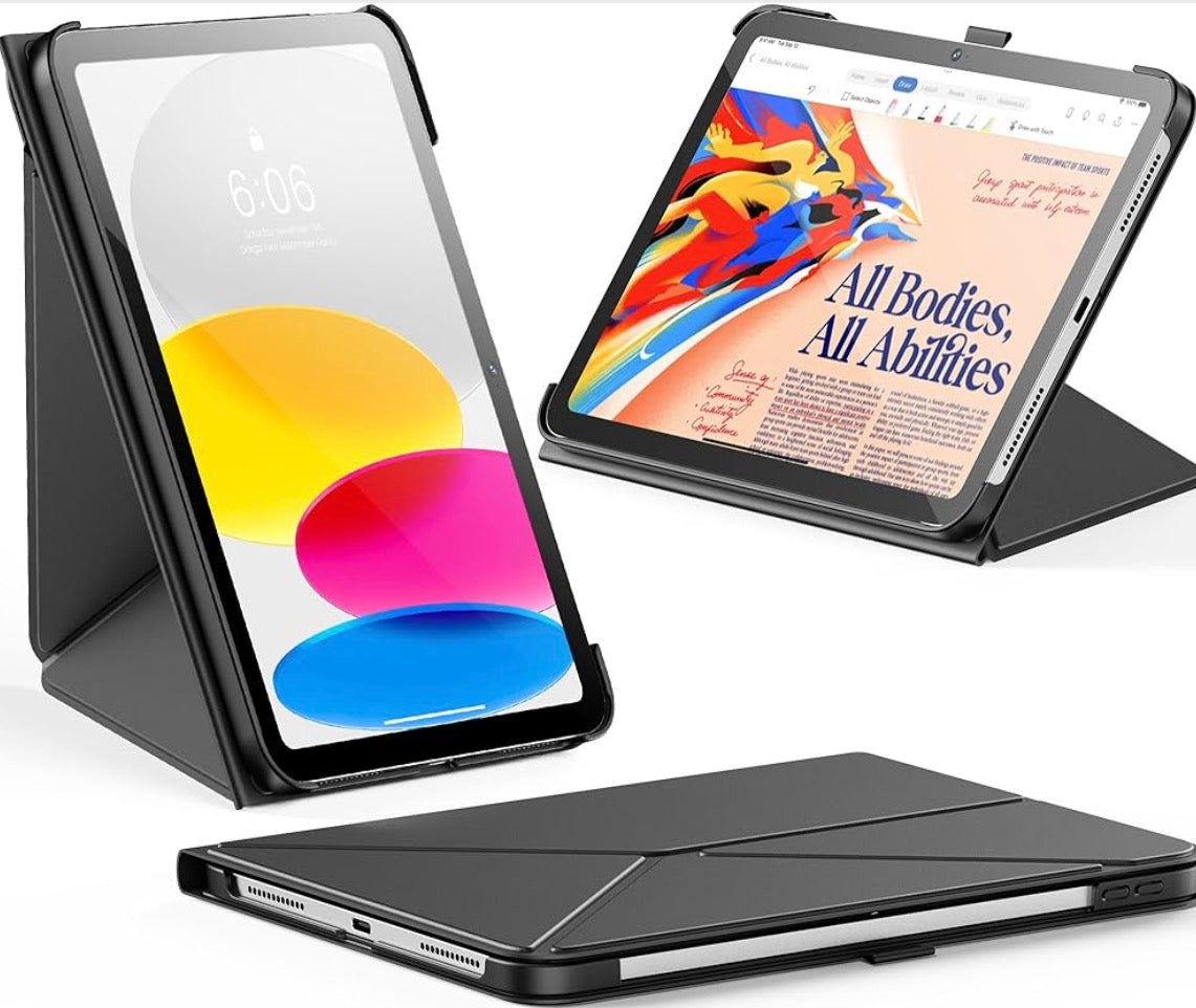 Leather Origami Case for iPad 10/11 - كفر اوريجامي للجيل العاشر و جيل 11