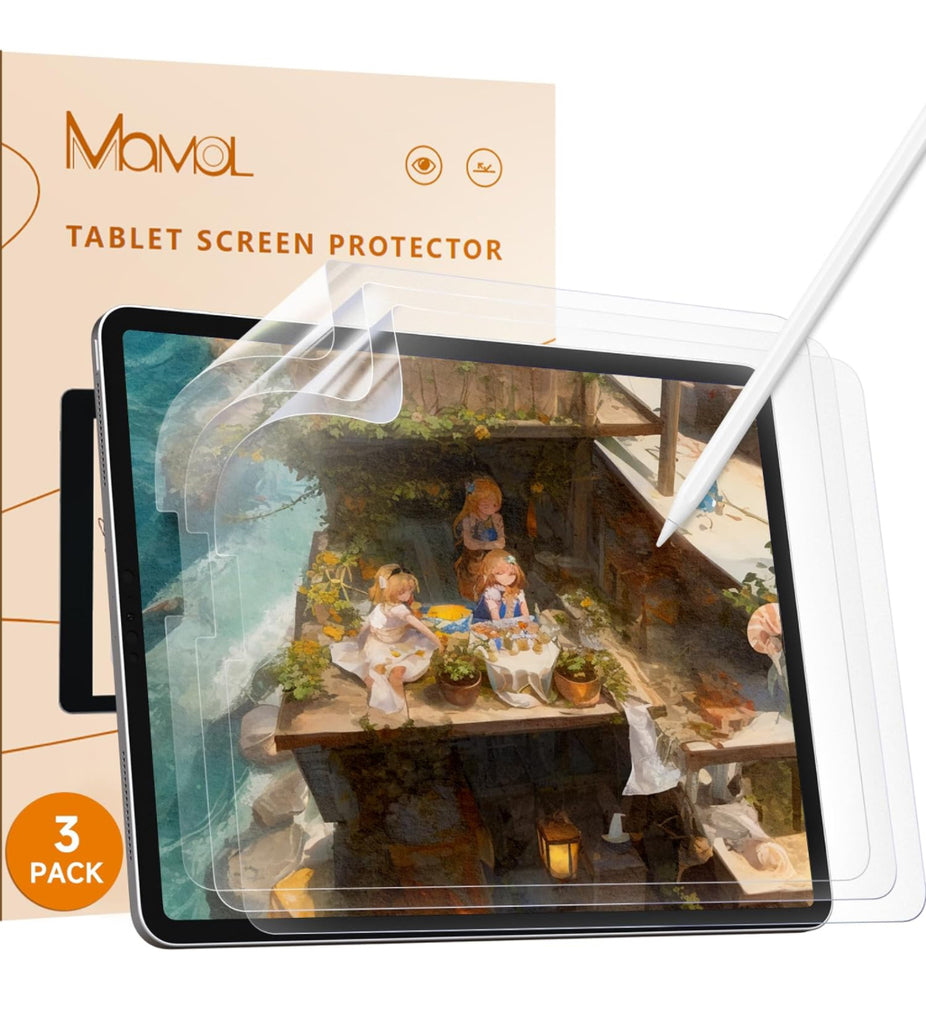 2 Matte Paper Screen Protectors with Paper Texture شاشة ورقية للايباد