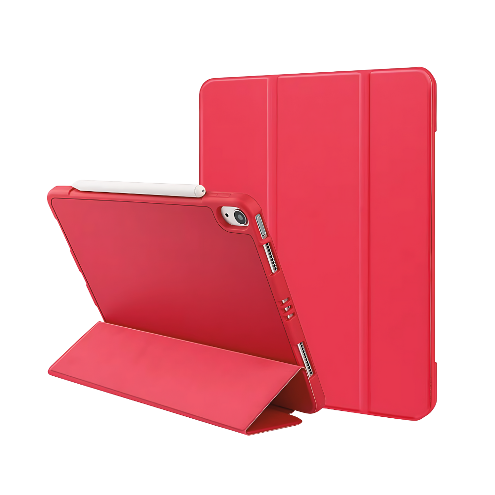 Red PU Leather Cover for iPad Air 4/5/6