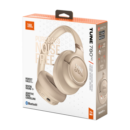 JBL Tune 780NC Wireless Headphones - Beige - Original Official Importer - وكيل رسمي