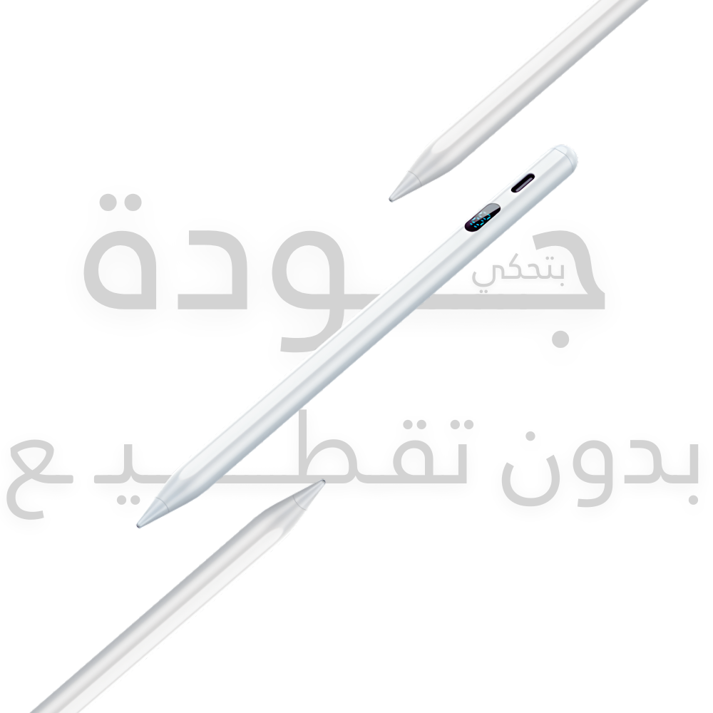 iPady Pencil 2 - قلم ايبادي الثاني لأقلام   - LED Battery Screen ابل مع شاشة