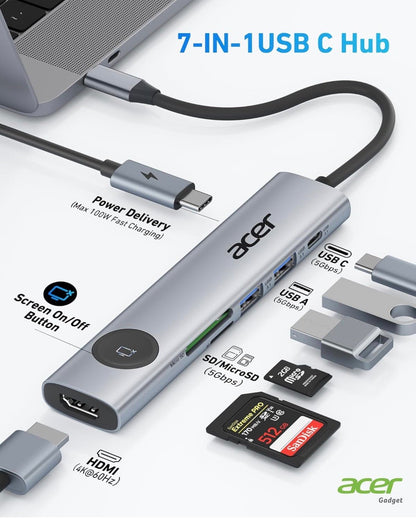 Acer USB - C Hub 7 in 1 - iPad Palestine