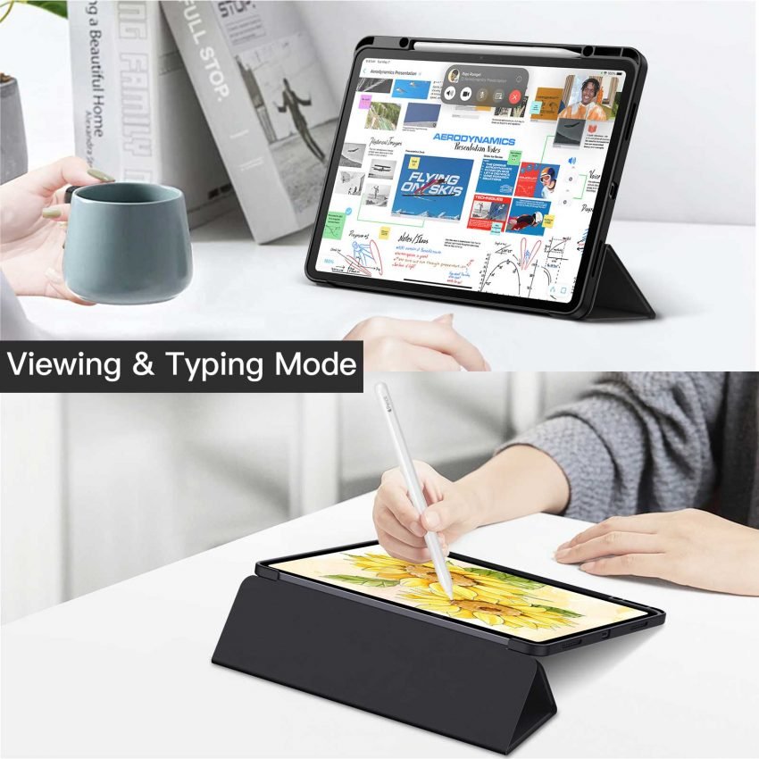 Air 13" - Premium Smart iPad Black Case - iPady Palestine