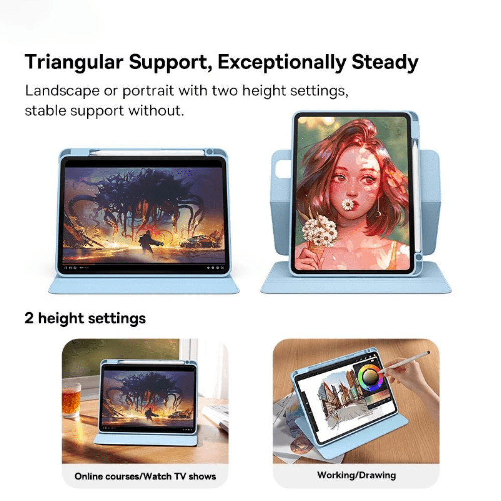 Baseus Smart and Magnetic iPad Case - Detachable Case - 2 pieces - iPady Palestine