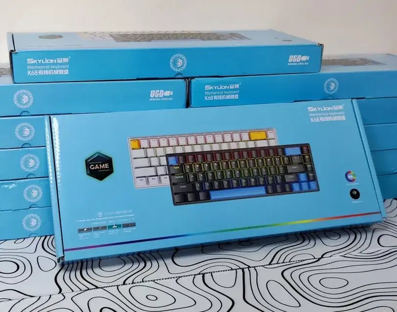 Blue Switch Mechanical Keyboard - iPady Palestine