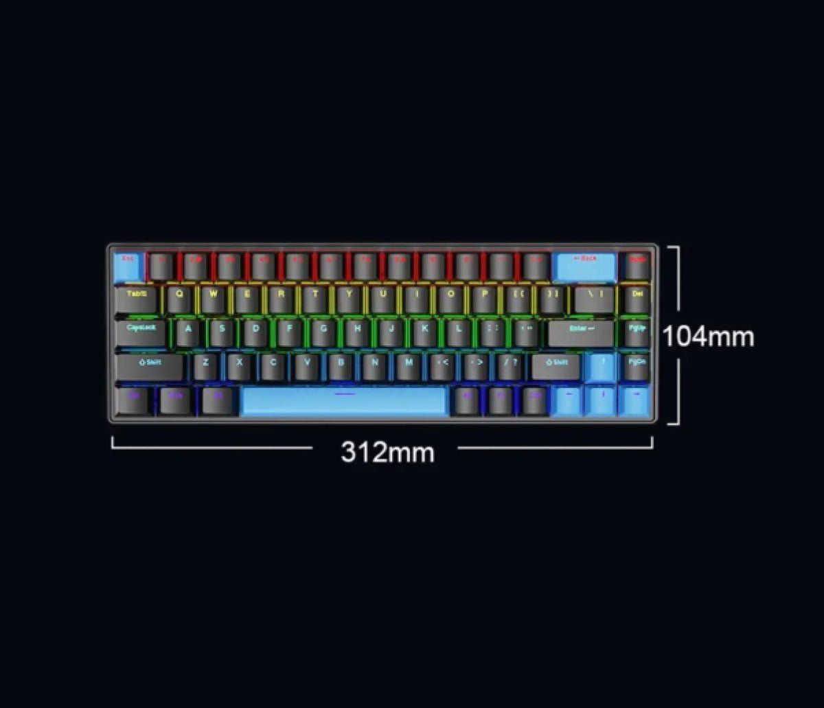 Blue Switch Mechanical Keyboard - iPady Palestine