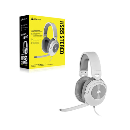 Corsair HS55 Stereo - White - وكيل رسمي - iPady Palestine