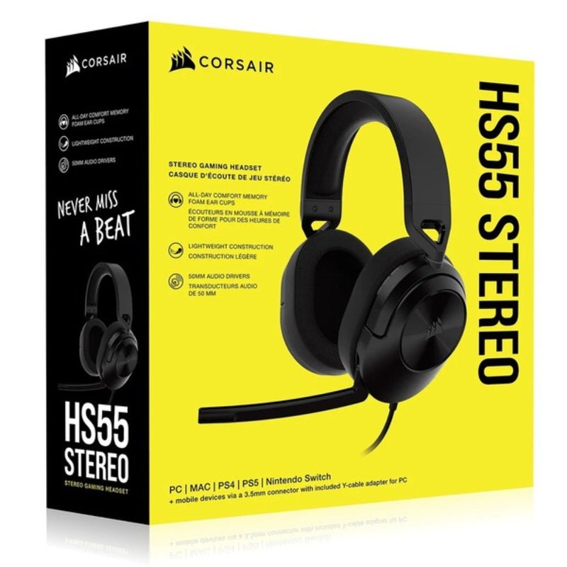Corsair HS55 STEREO Wired Gaming Headset - iPady Palestine