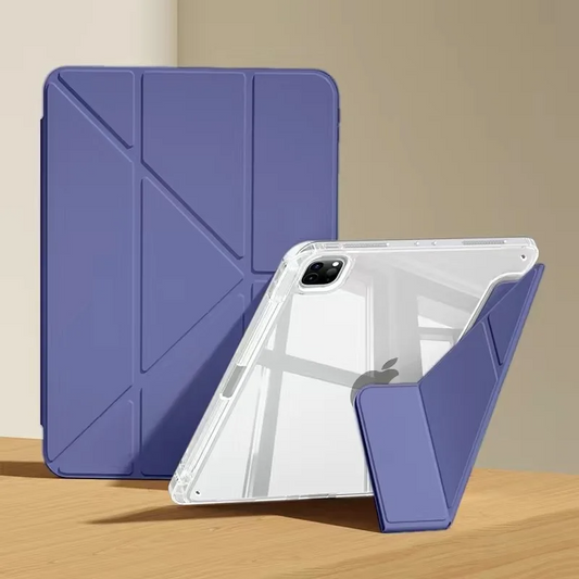 Dark Purple Triangle Case for iPad 10th and 11th - كفر المثلث - لون ليلكي غامق للجيل العاشر و جيل 11