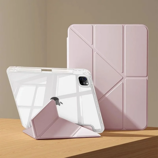 Pink Triangle Case for iPad 10th and 11th - كفر المثلث - لون زهري للجيل العاشر و جيل 11