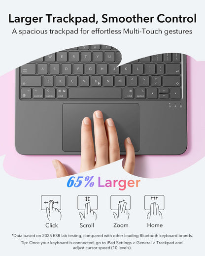ESR iPad 10/11 Detachable Keyboard Case Precision Trackpad - iPady Palestine