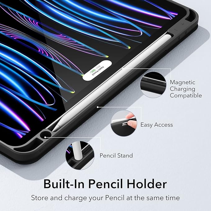ESR Rebound Series - Premium Black TPU Smart Case - أصلي - iPady Palestine