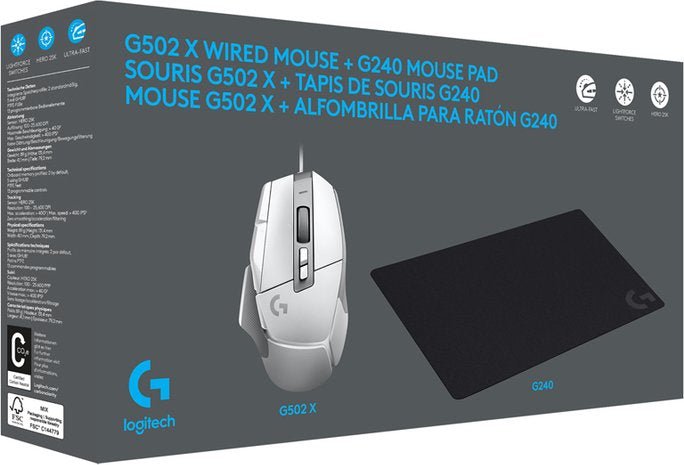G502X White + G240 - وكيل رسمي - iPady Palestine