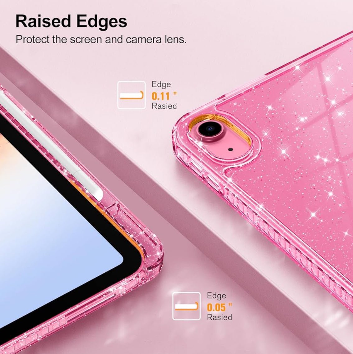 Glitter Pink Case for iPad 10/11 - iPad Palestine