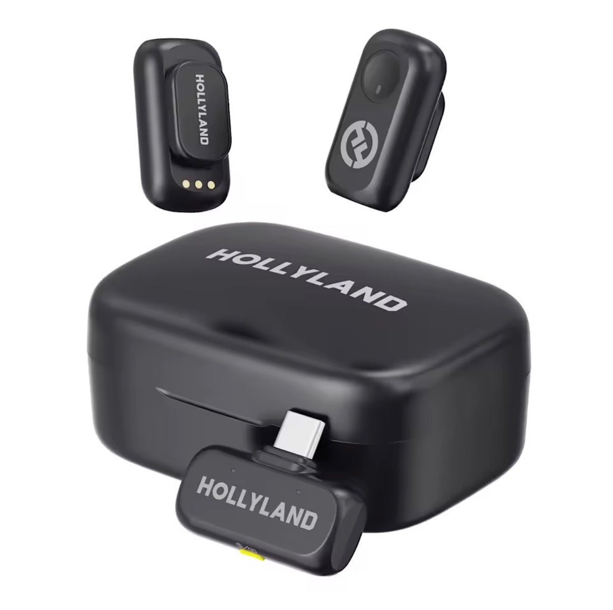 Hollyland Lark A1 Microphone (with Charging Case) - ميكروفون هولي لاند مع علبة شحن - لا سلكي - iPady Palestine
